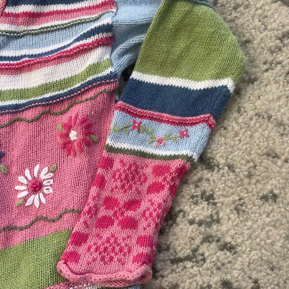 Vtg Girls Hartstrings Sweater Cardigan 5/6 - Picture 4 of 7